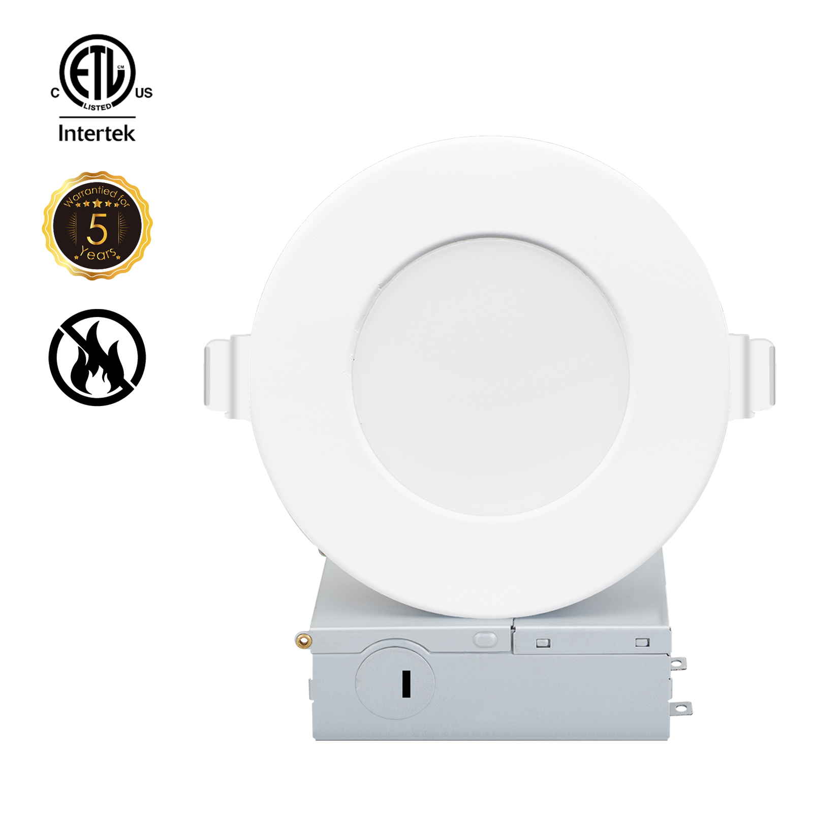 Downlights LED encastrés coupe-feu