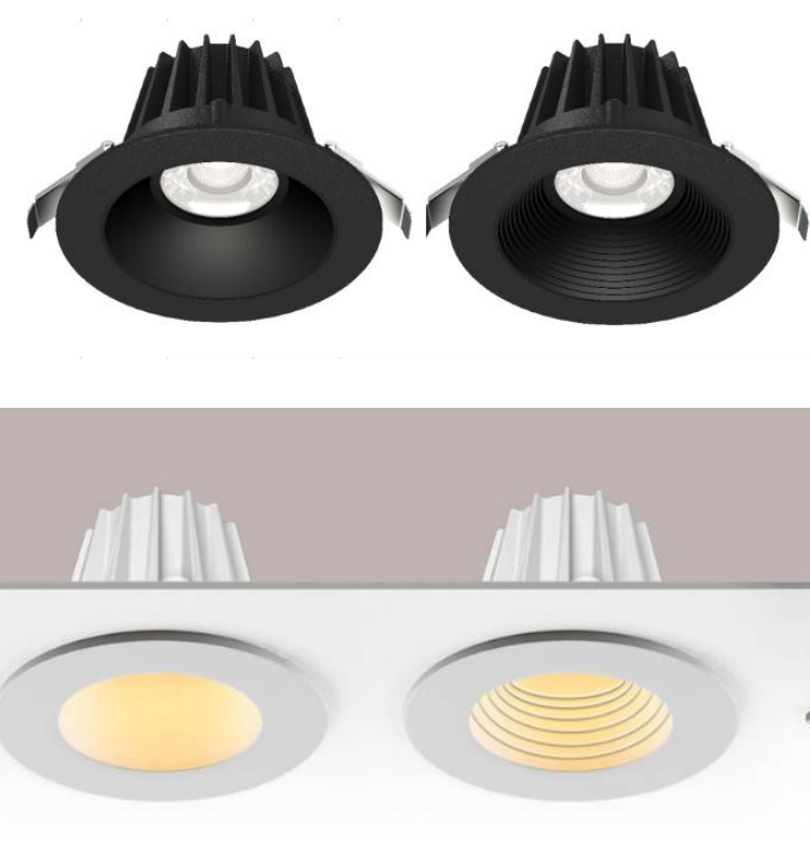 Aluminium 3CCT réglable 2 '' 4'' encastré LED vers le bas rond carré dimmable anti-éblouissement plafond Commercial LED COB DownLight avec 5 ans de garantie 