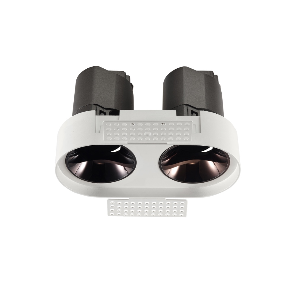 Twins LED tête encastrée moderne Downlight intérieur plafond spot nid d'abeille maille Anti-éblouissement AC120-277V pour salon