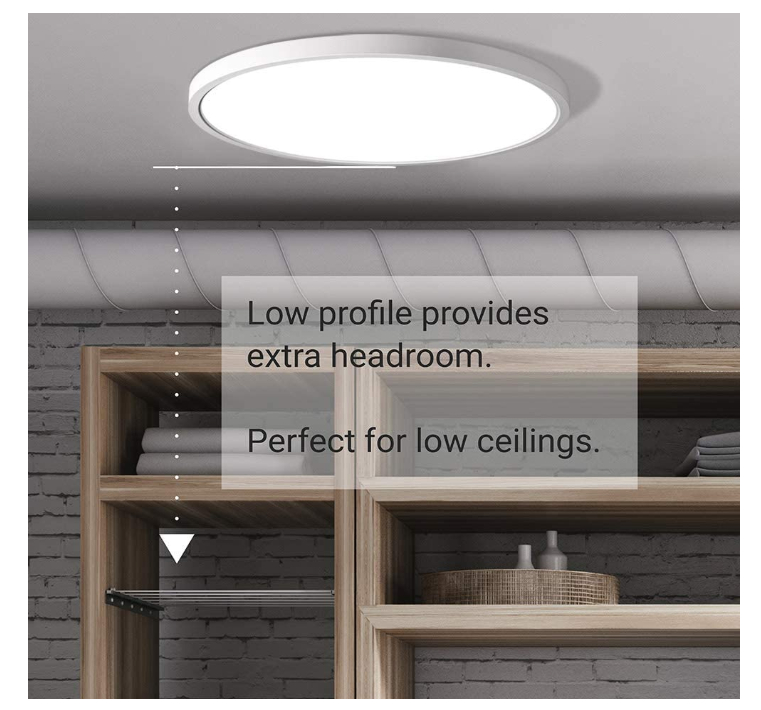 Plafonnier rond LED avec capteur de mouvement Radar à économie d'énergie, panneau encastré, avec approbation ETL Energy Star, 9, 12 ou 15 pouces