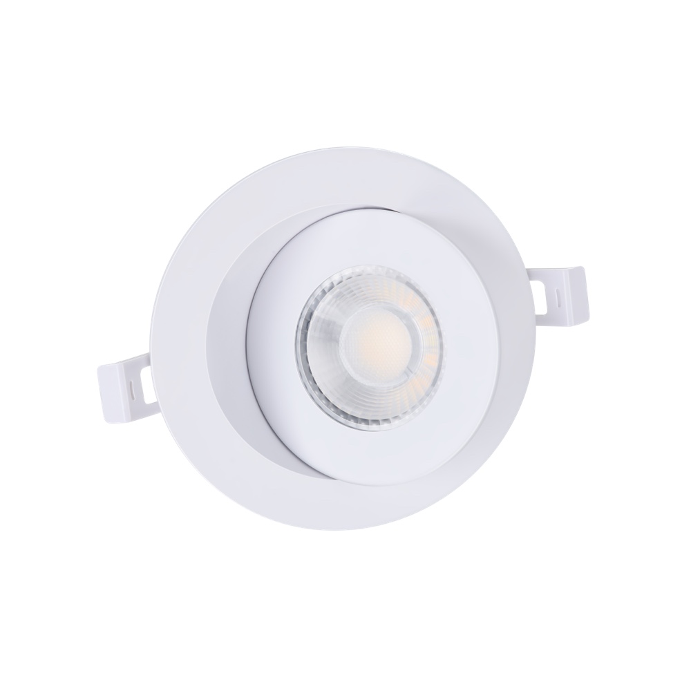 Downlight encastré à cardan LED noir