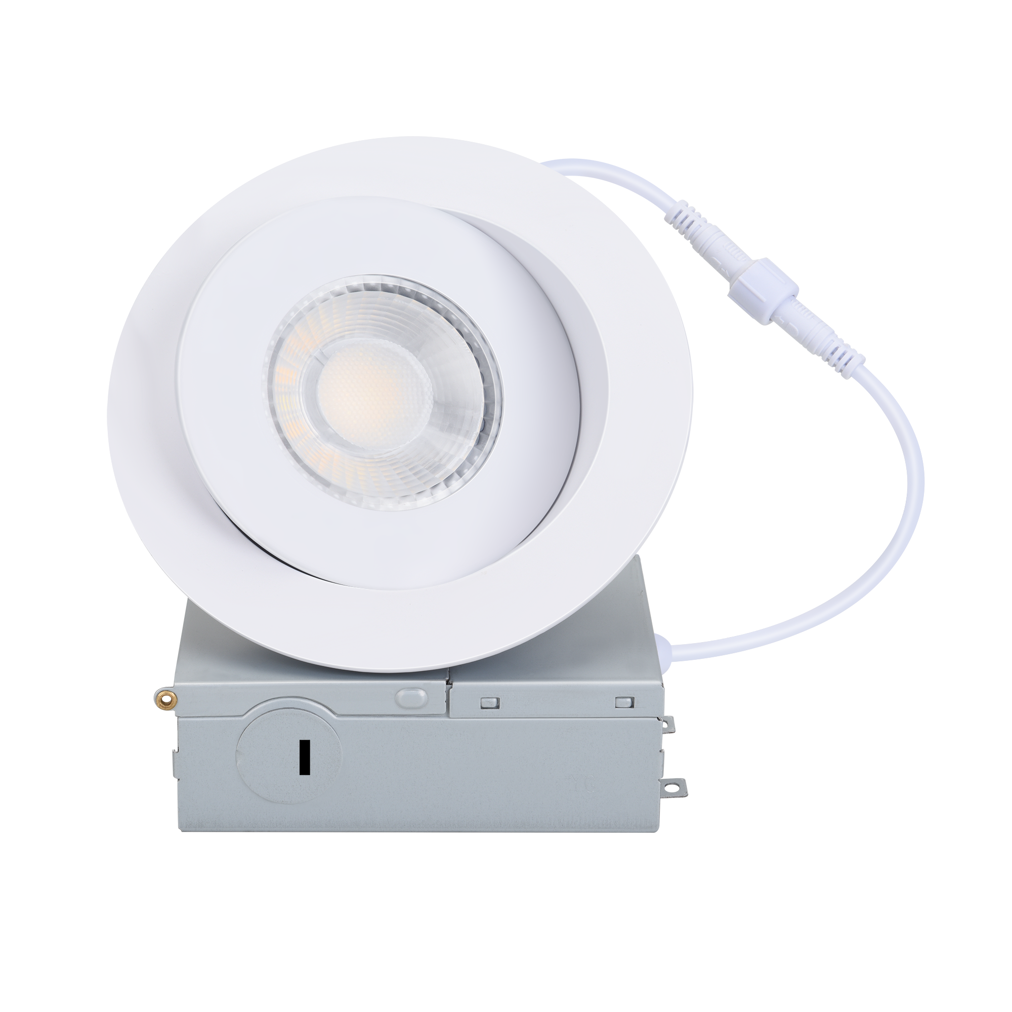 Downlight à cardan à globe oculaire LED télécommandé 4 pouces 2.4G YG013D9-R-2L-WL-2.4G