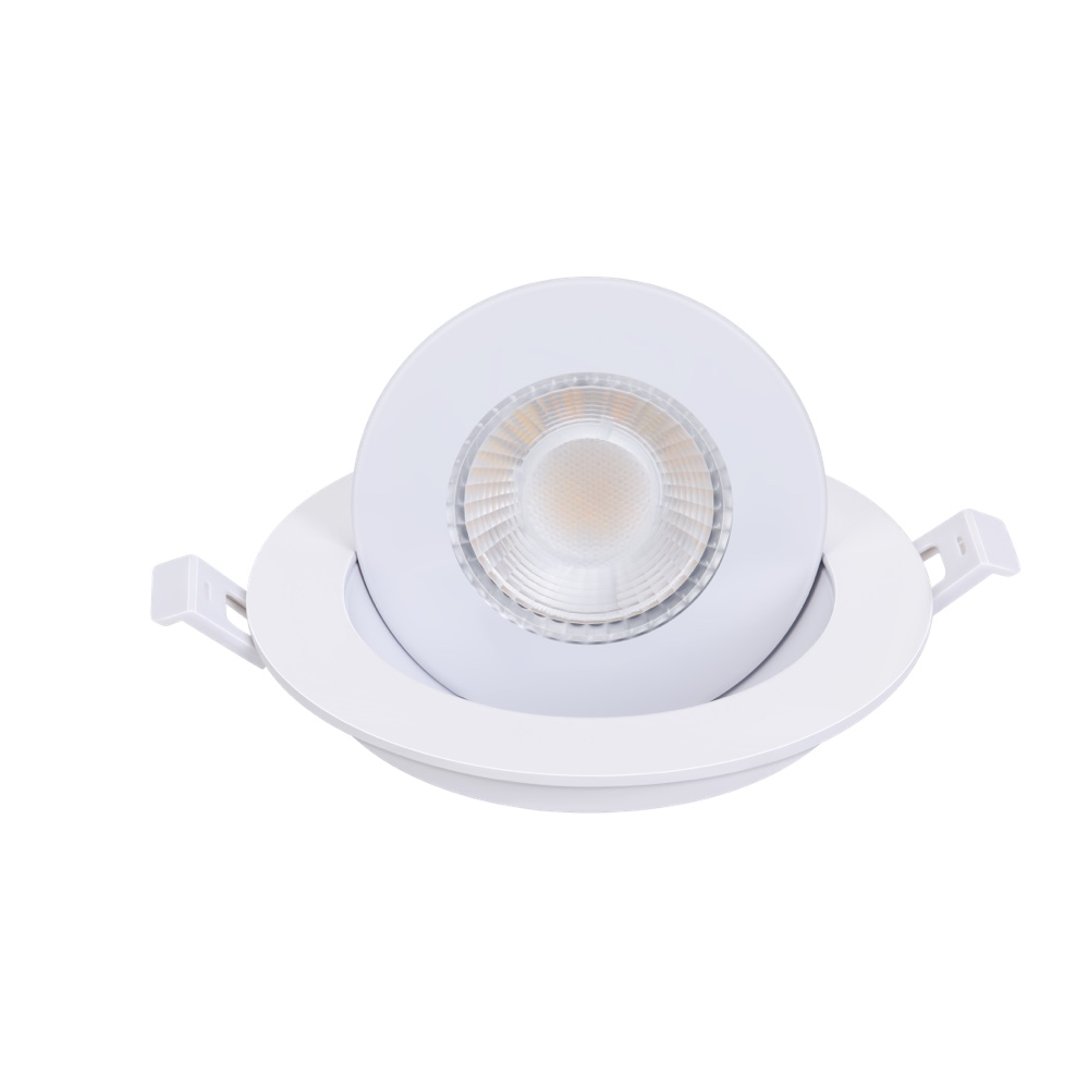 Downlight encastré à cardan LED noir