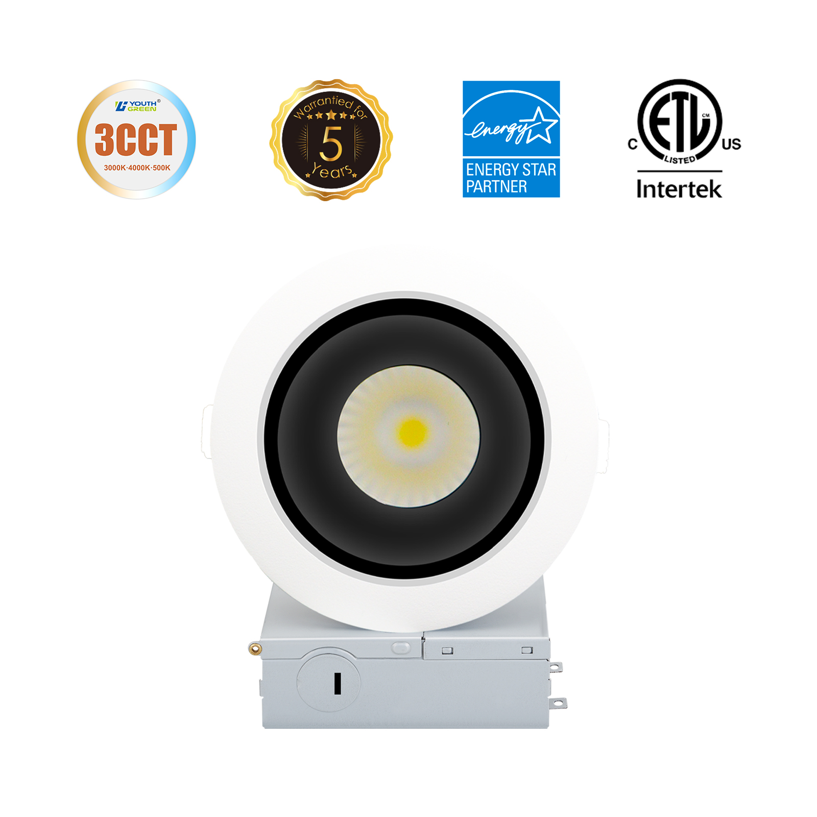 Plafonnier anti-éblouissant Downlight de lumières de tache de changement de CCT de Dimmable