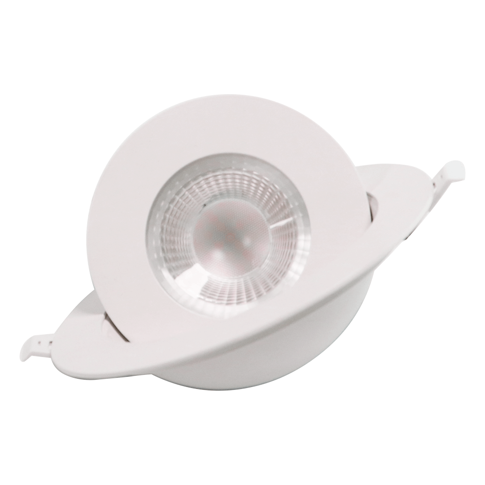 Downlight LED à cardan à intensité variable, 6 pouces, couleur sélectionnable, 3000K/4000K/5000K/6000k, 3CCT, 5CCT, 3CCT+WS, avec boîte de jonction, 120V, homologué ETL, classé IC 