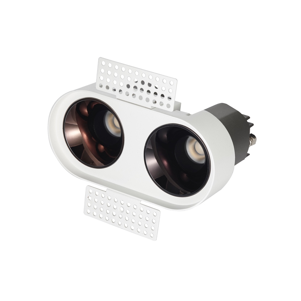 Twins LED tête encastrée moderne Downlight intérieur plafond spot nid d'abeille maille Anti-éblouissement AC120-277V pour salon