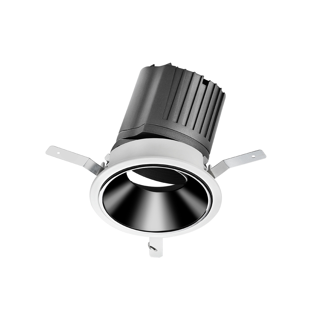 Moins de série UGR &lt;10 Downlight carré rond LED COB 15D-38D Downlight réglable à angle de faisceau