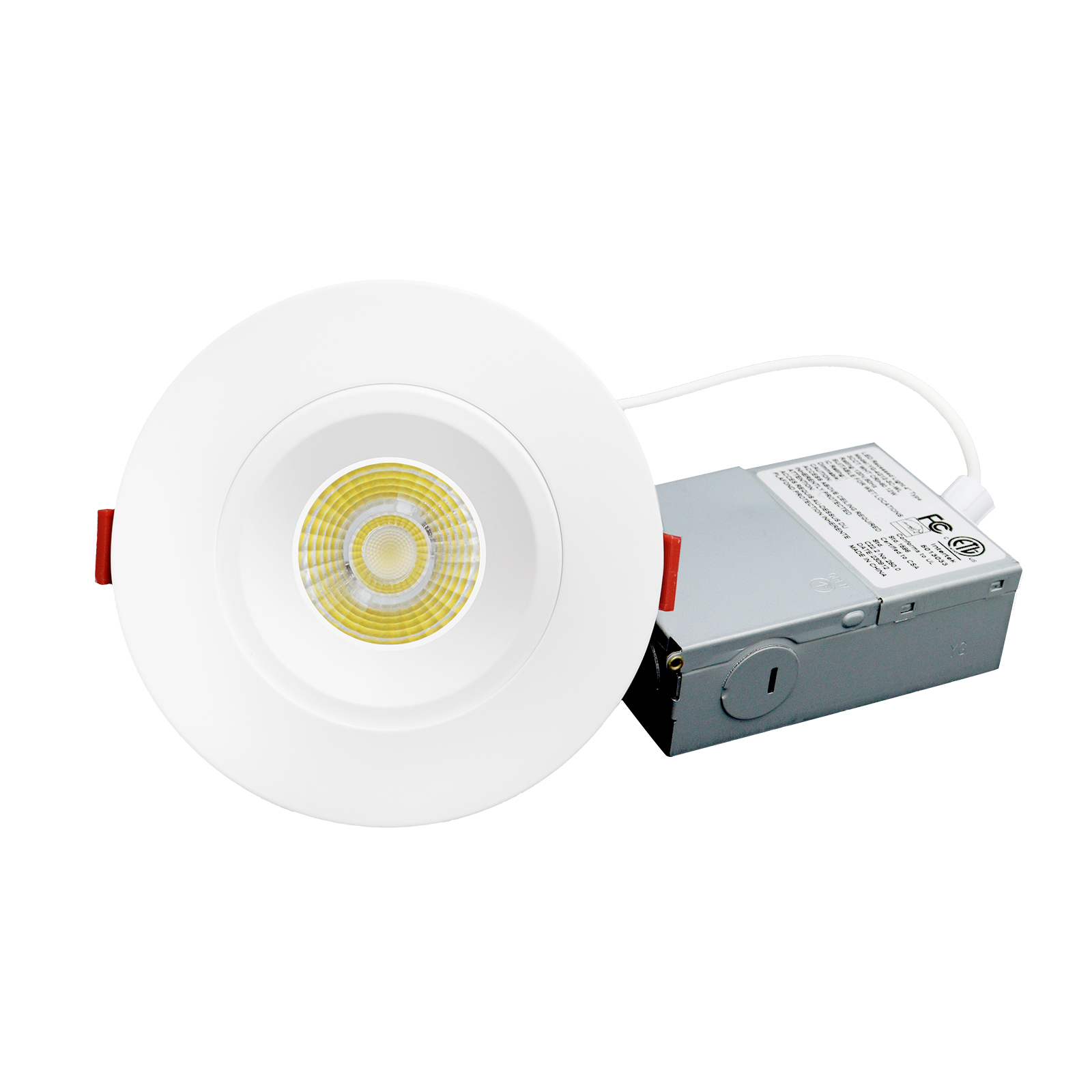 Éclairage de plafond encastré à LED de 4 pouces Downlight anti-éblouissant